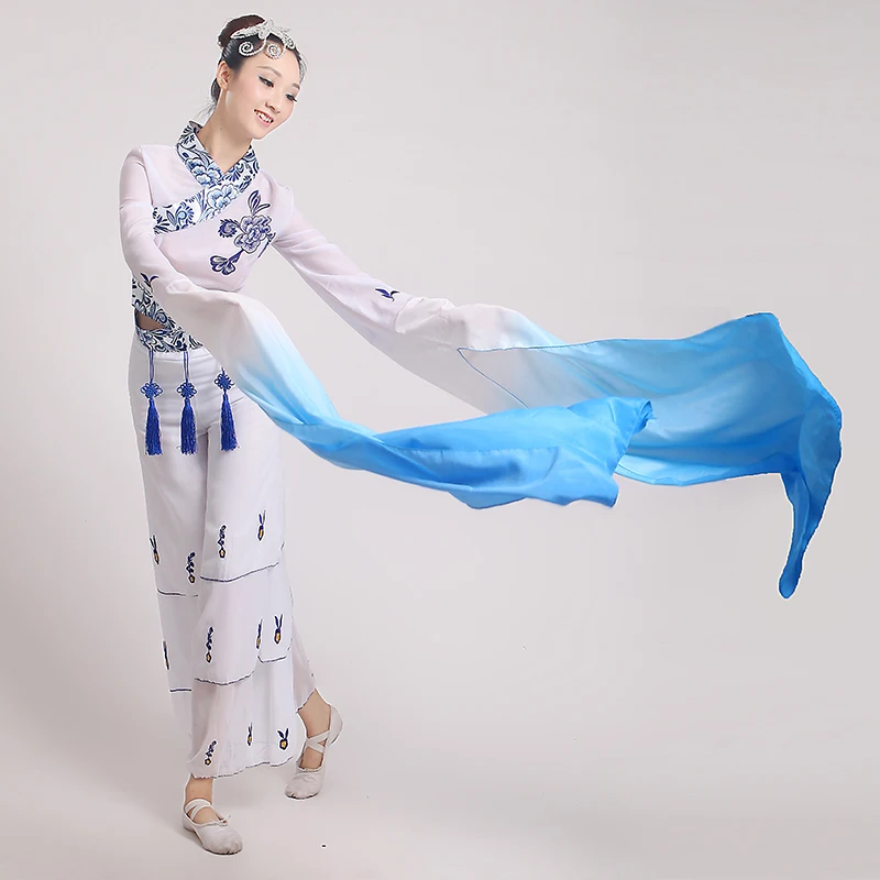 2017 hanfu и фарфоровые костюмы с водными рукавами женский китайский стиль длинный