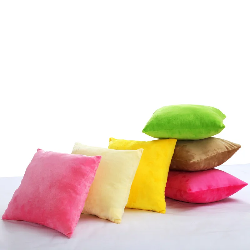 1 шт. яркие одноцветные Декоративные наволочки для дивана домашний декор