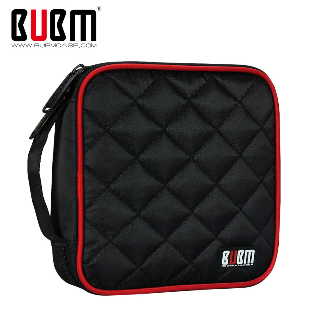 BUBM Портативный полиэстер CD/DVD кошелек 32 диска Емкость держатель сумка для