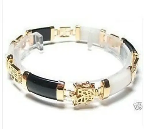 

Wholesale price 16new ^^^^^^^Exquisite Black White stone Bracelet