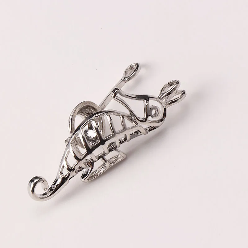 Pearl Cage Pendant Necklace Natural Fashion Jewelry 925 Sterling Silver For Women Punk Seahorse Pendants | Украшения и аксессуары