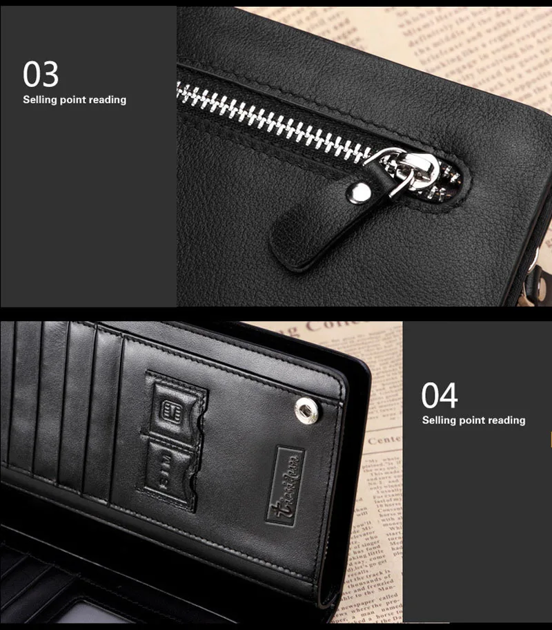 Men Leather Card Cash Receipt Holder Organizer Bifold Wallet Purse for men 1782510#6 | Багаж и сумки