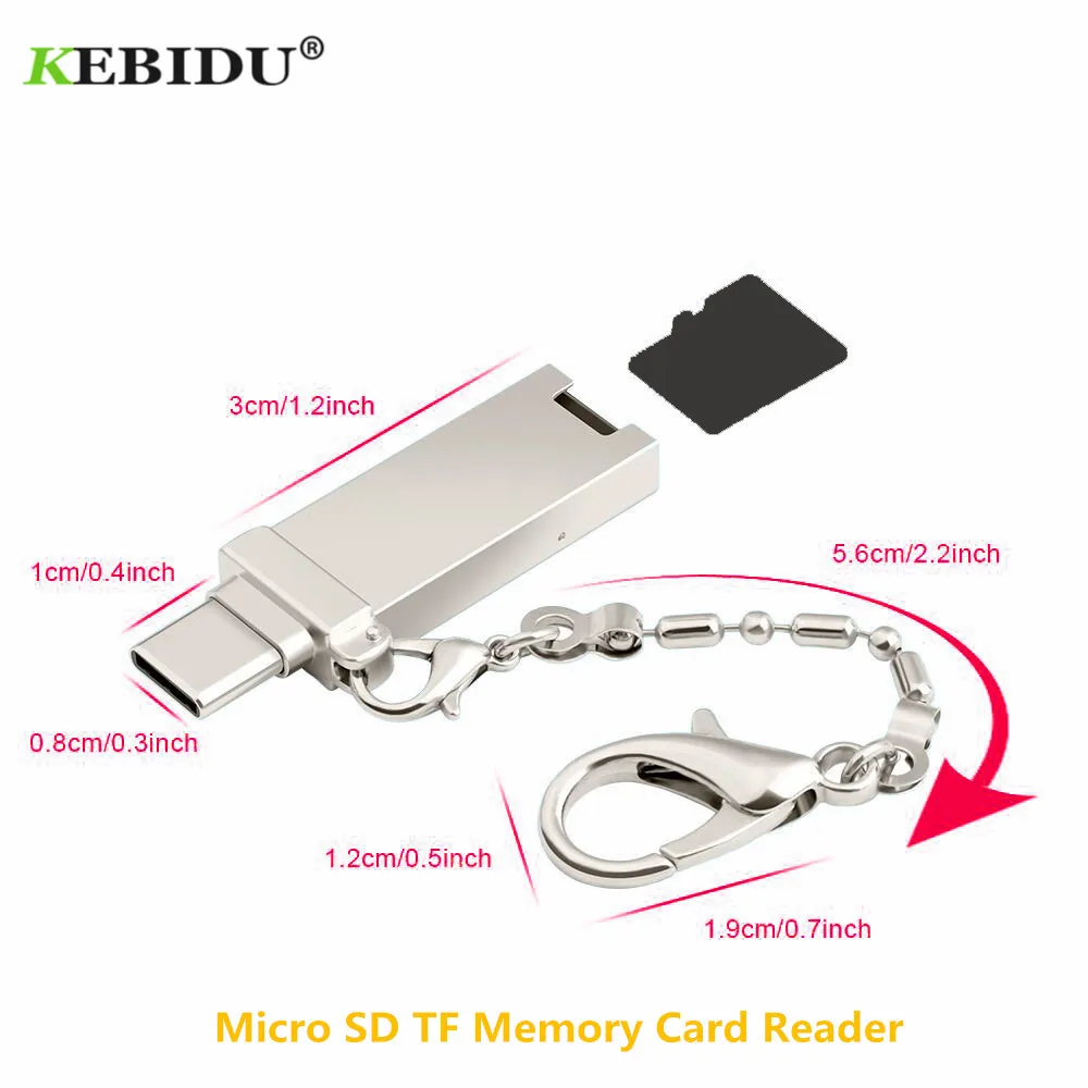 Портативный считыватель sd-карт Usb сверхскоростной карт памяти Micro SD/TF Type-C с