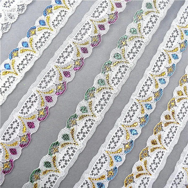 Новинка 10 ярдов кружево лента тесьма 28 мм ширина Сделай Сам вышитое шитье