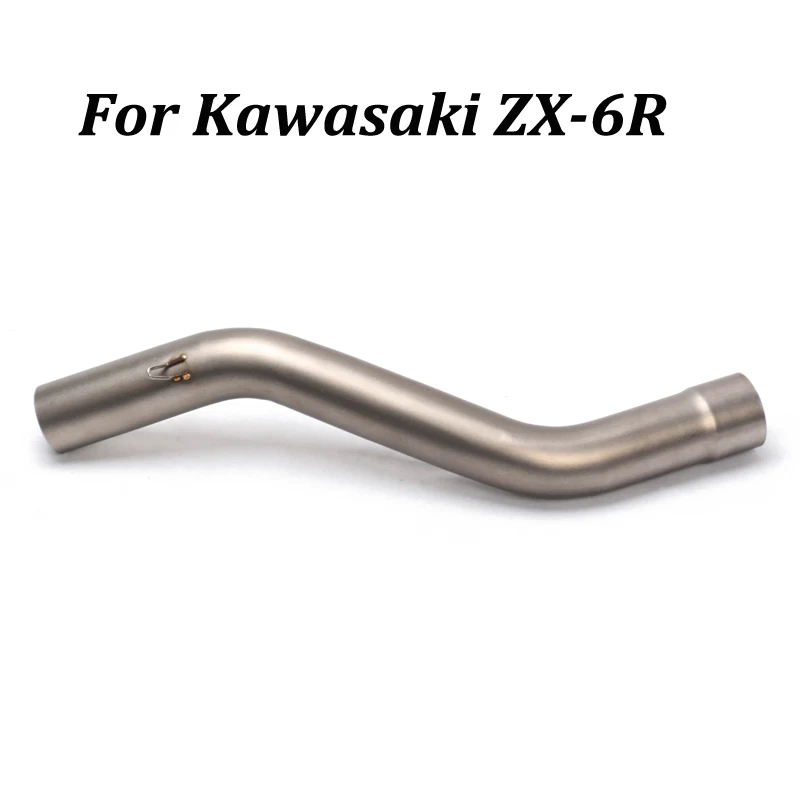 

Motorcycle Exhaust Muffler Modified Middle Connection Stainless Steel Slip on For Kawasaki ZX-6R 2009-2017