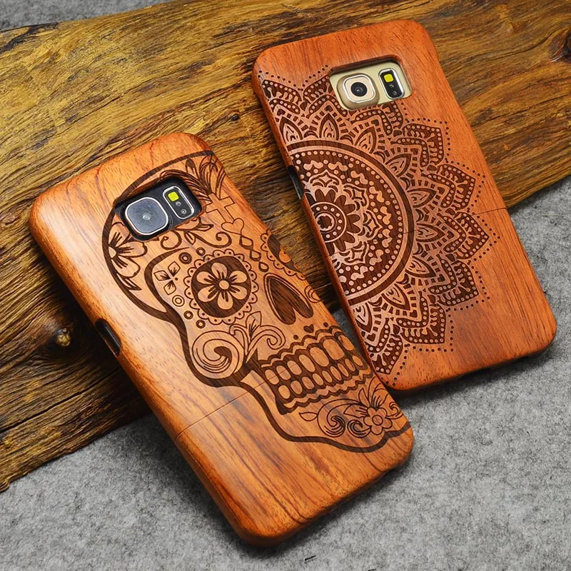 BROEYOUE чехол из 100% натурального дерева для Samsung Galaxy S5 S6 S7 S8 S9 Edge Plus Note 8 5 4 3 iPhone 6 S 7 X |