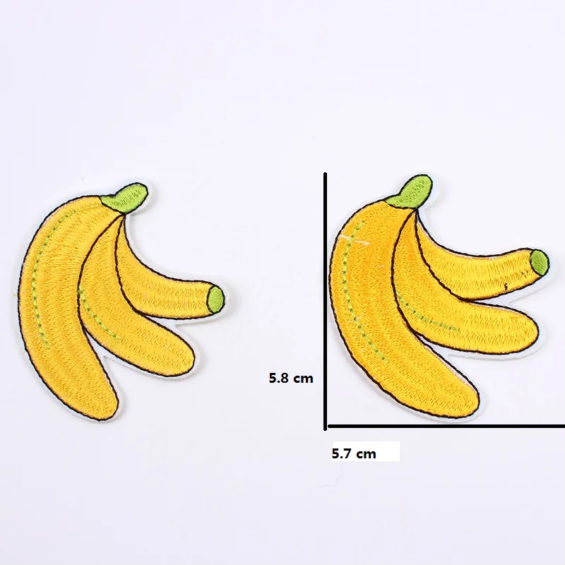 10 шт./лот наклейка с вышивкой Железо на банане наклейки сделай сам для джинсов