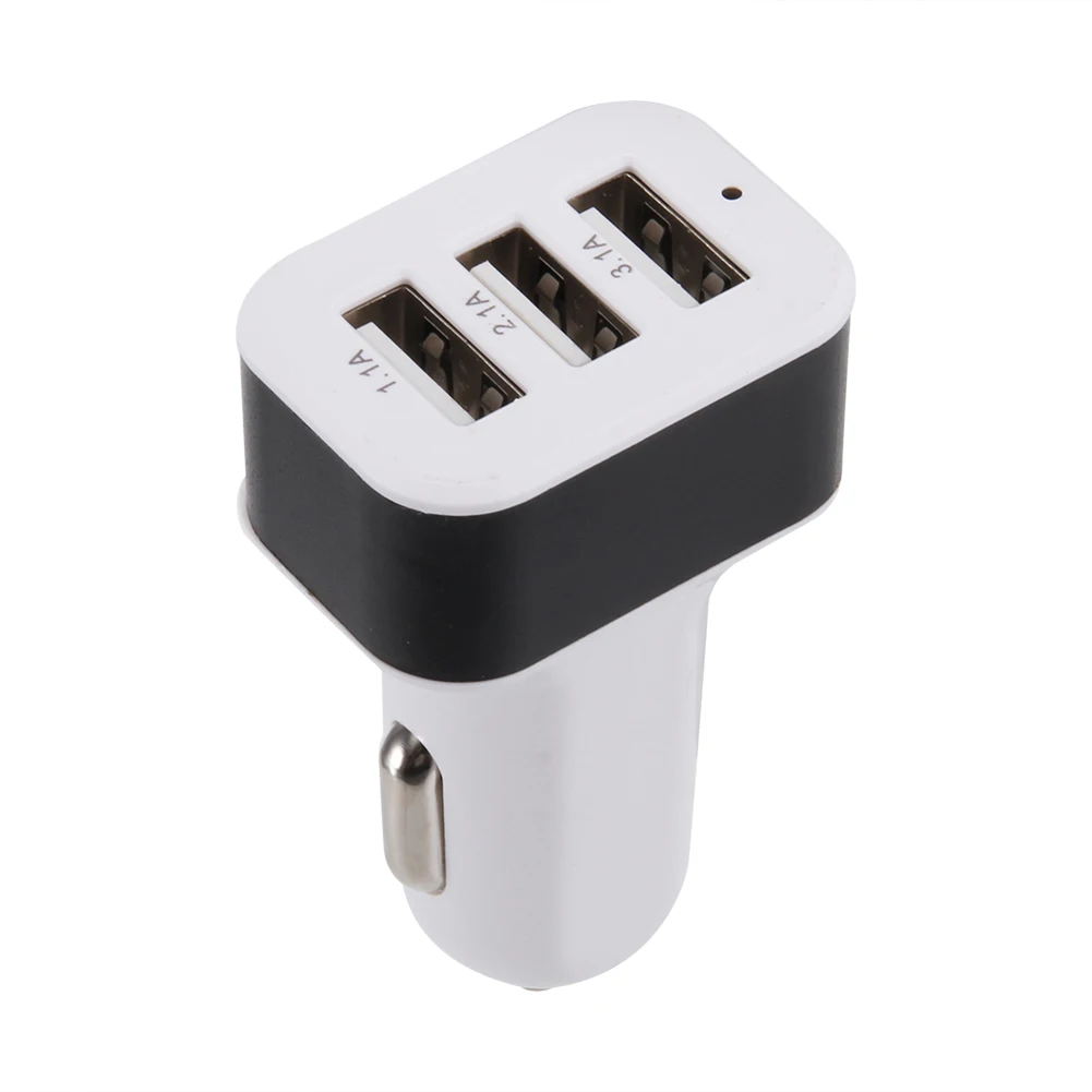Хит продаж универсальная тройной USB Автомобильное зарядное устройство адаптер