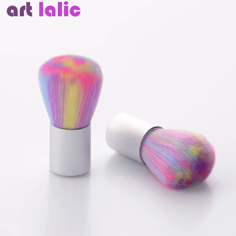 

Rainbow Pink Color Soft Nail Cleaning Brush Acrylic UV Gel Powder Dust Remover Tool Manicure Nail Care DIY Salon Tool