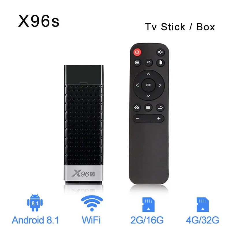 X96S Android 8,1 ТВ-приставка Amlogic S905Y2 DDR4 4 ГБ 32 ГБ Smart 4K tv Stick 5G WiFi Bluetooth 4,2 tv Dongle медиаплеер PK MI Box
