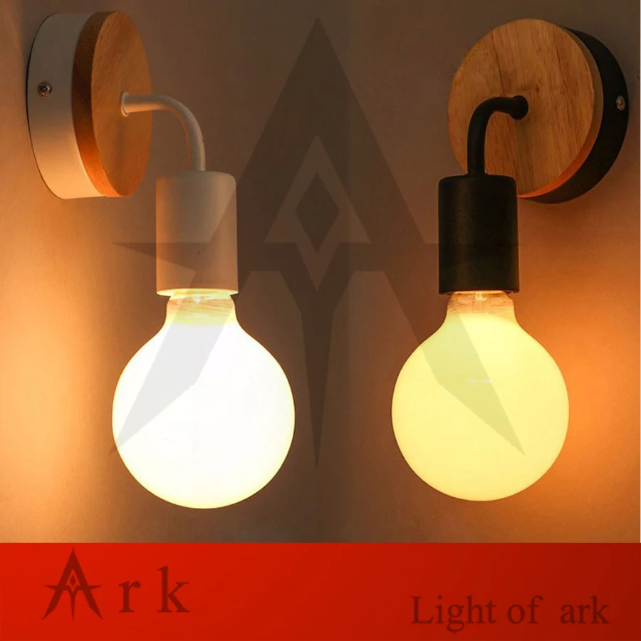 Ark light современный деревянный настенный светильник для спальни кухни зеркальный