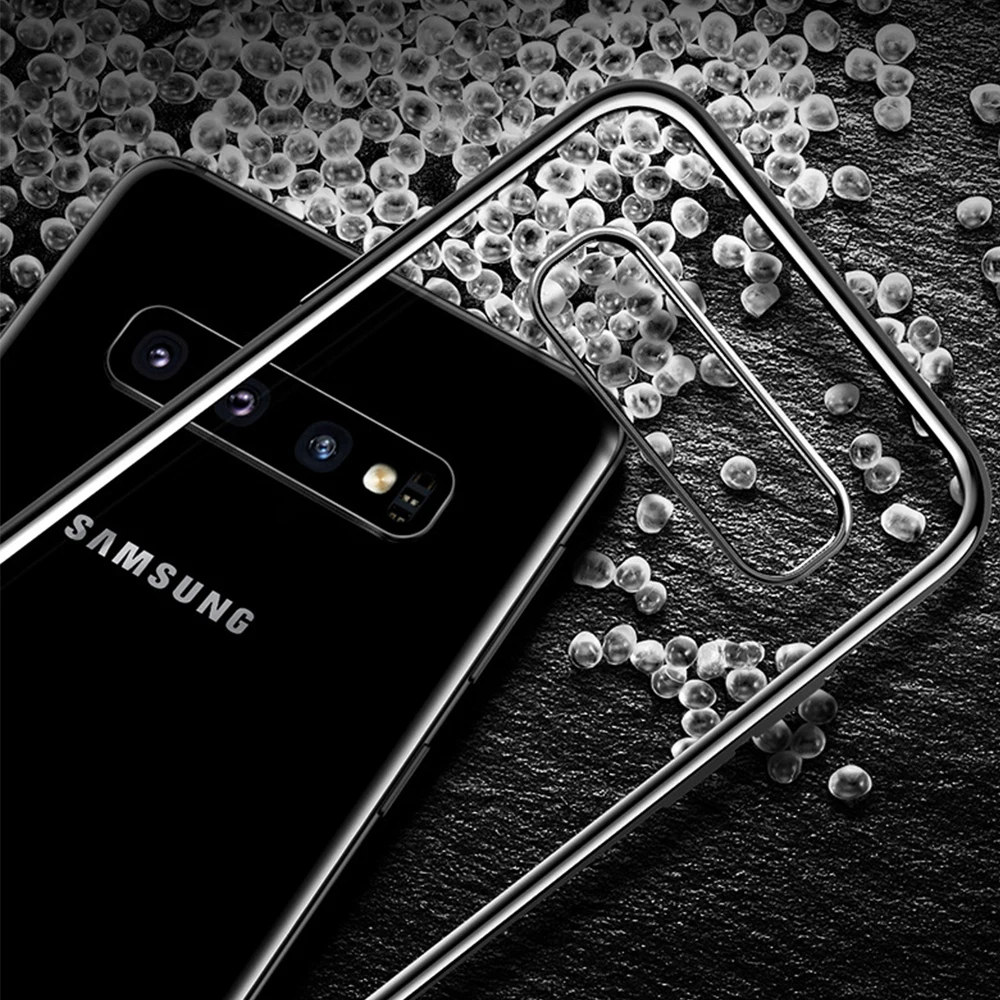 Transparent Phone Cover For Samsung Galaxy S10 Lite S9 S8 Plus S7 S6 Edge S5 S4 S3 Note 9 8 5 4 3 Soft TPU Clear Cases |