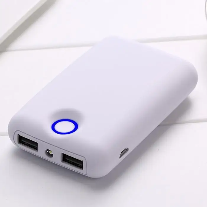 10000 мАч Мини Внешний аккумулятор внешний 2 USB светодиодный портативное зарядное
