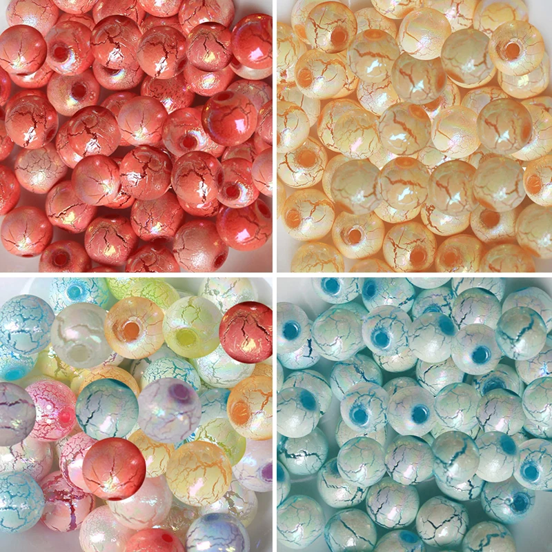 Оптовая продажа 10 мм Смешанные имитация жемчуга бусины акриловые Круглые