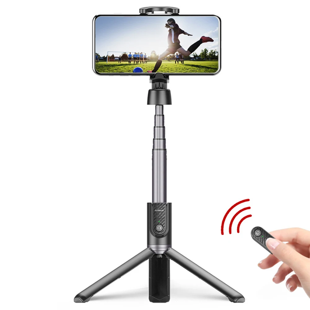 Мини-селфи-палка из алюминиевого сплава с Bluetooth пультом дистанционного