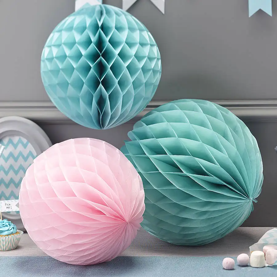 20 см ткани Бумага вафельная большие шары День рождения свадебные Аксессуары