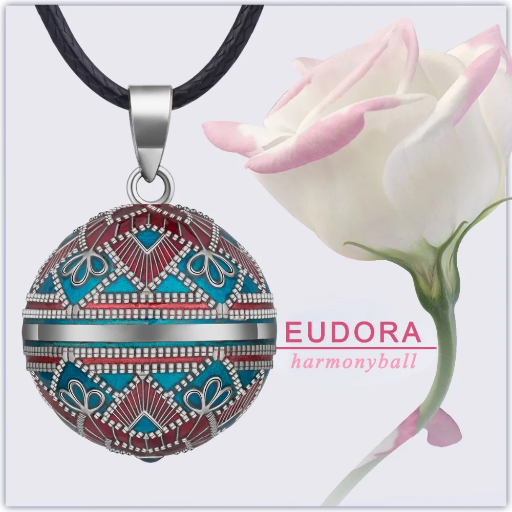 Женская винтажная подвеска колокол EUDORA Harmony Ball цепочка 45 дюймов в 3 стилях