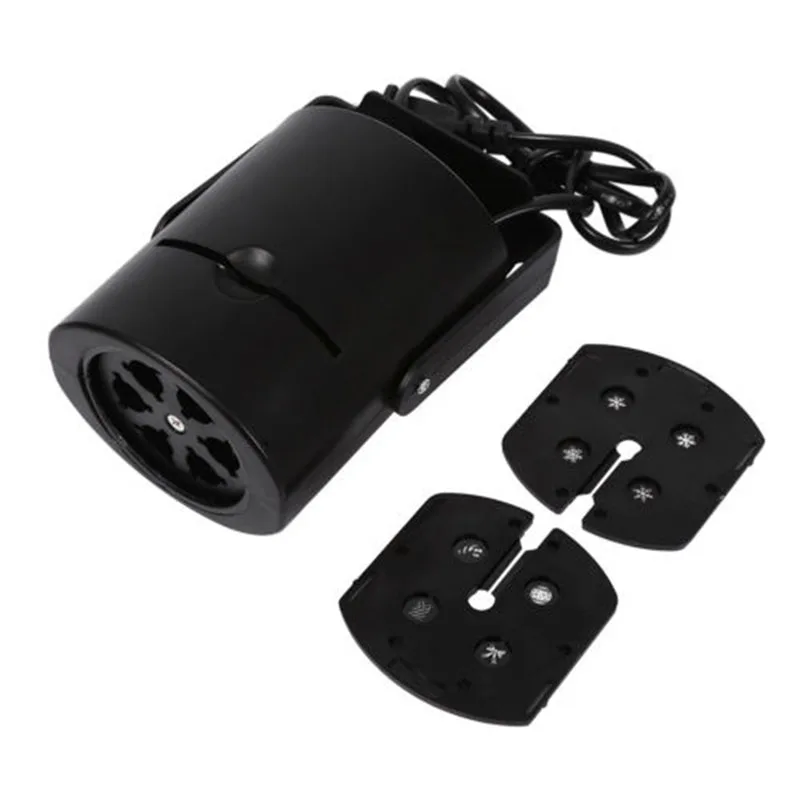 Рождественский уличный лазерный светодиодный светильник в виде снежинок для