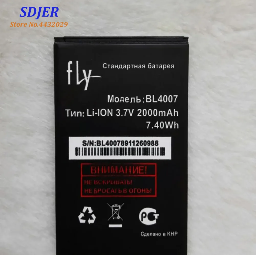 2019 высокое качество BL4007 батарея для Fly DS123 Li Ion 2000mAh Мобильный телефон Bateria Batterie Baterij