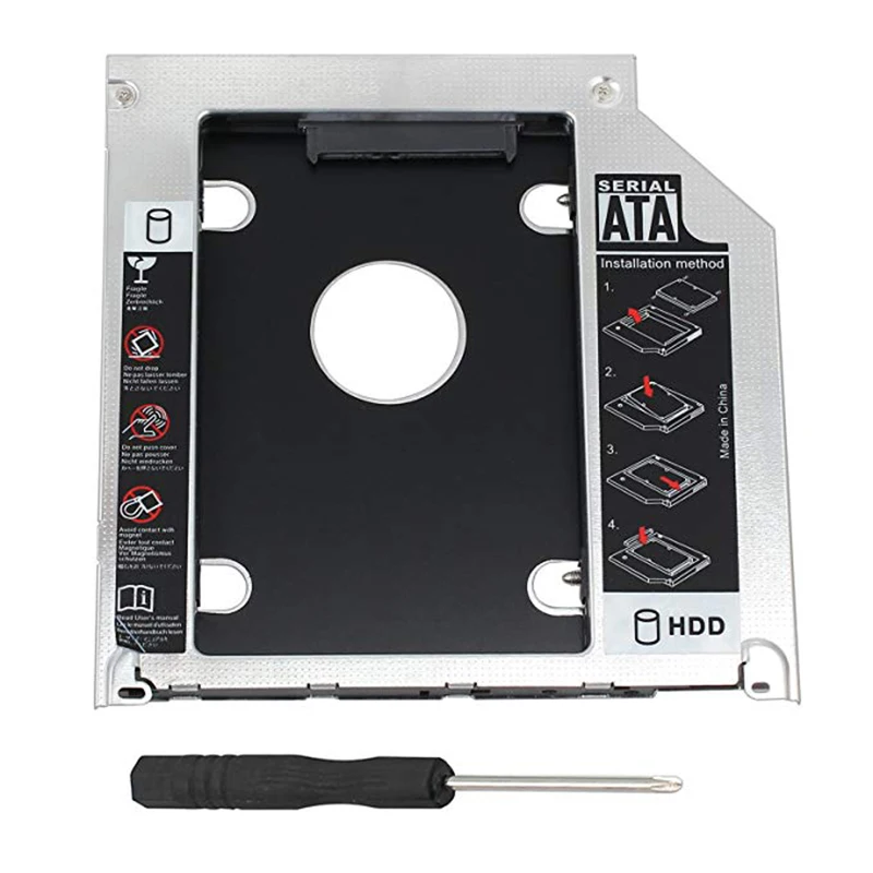 Чехол для жесткого диска 9 5 мм SATA III адаптер лотка ноутбука DVD ROM слот оптического 2