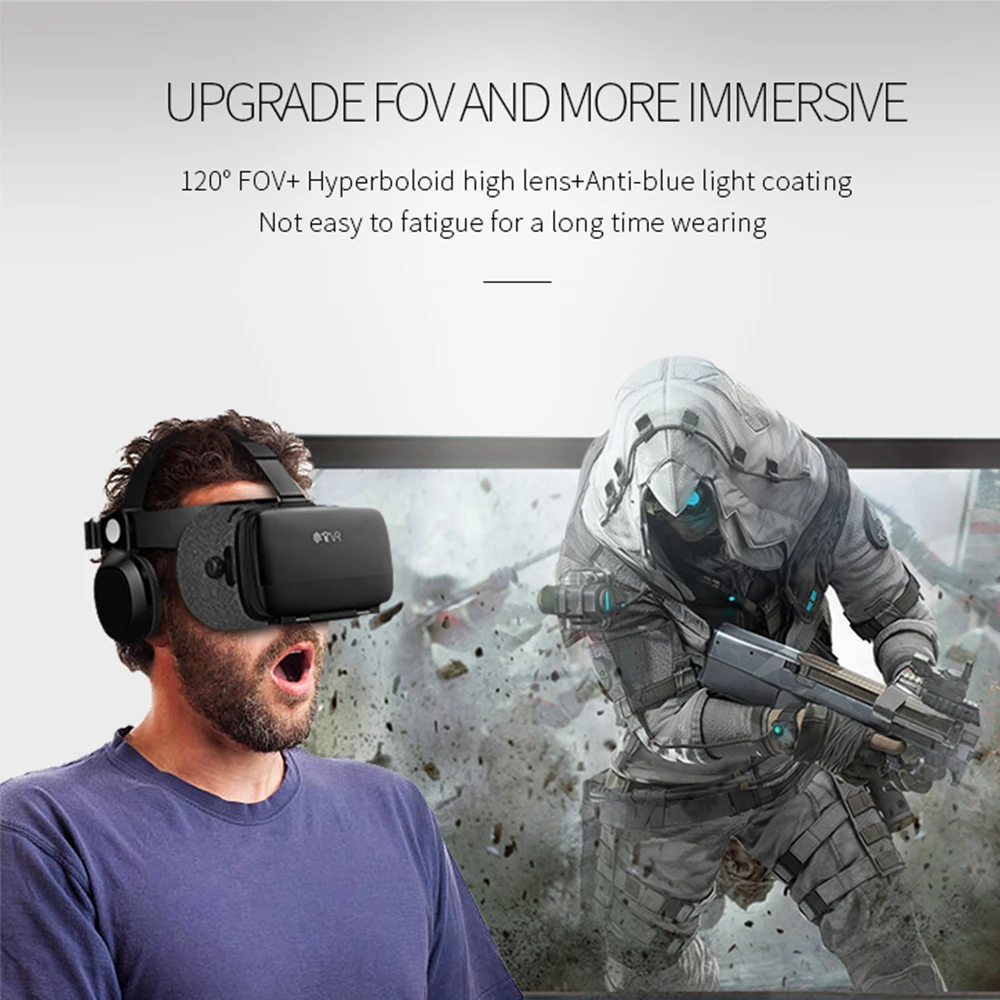 BOBOVR Z5 3D очки VR 120 FOV картонный шлем виртуальной реальности Гарнитура стерео