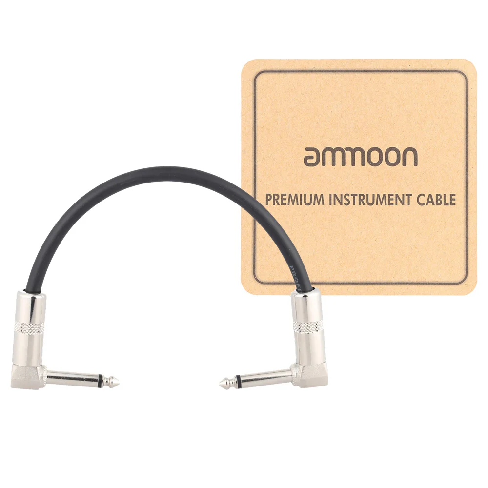 Ammoon AC-10 гитарный кабель педаль эффектов инструмент гитара Соединительный 15 см/0 5