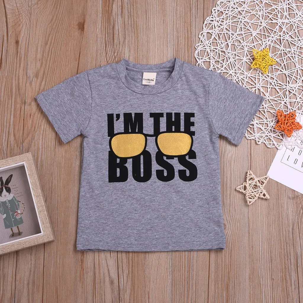 Футболка детская хлопковая для мальчиков повседневные топы с короткими рукавами