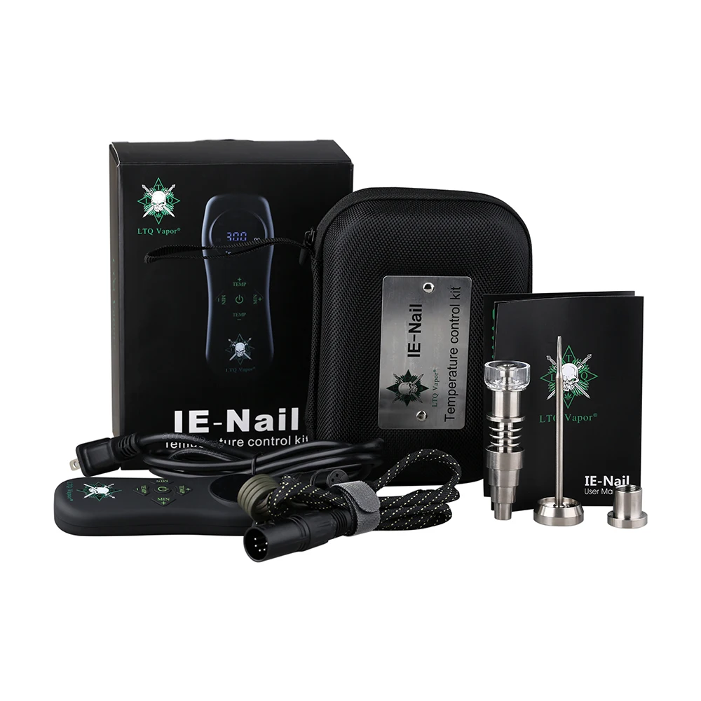 

Hybrid Ti Quartz Dry Herb IE Nail Temp Control Titanium E Nail Dab Box 16mm Heat Coil Herbal Wax Concentrate Vaporizer Tool Kit