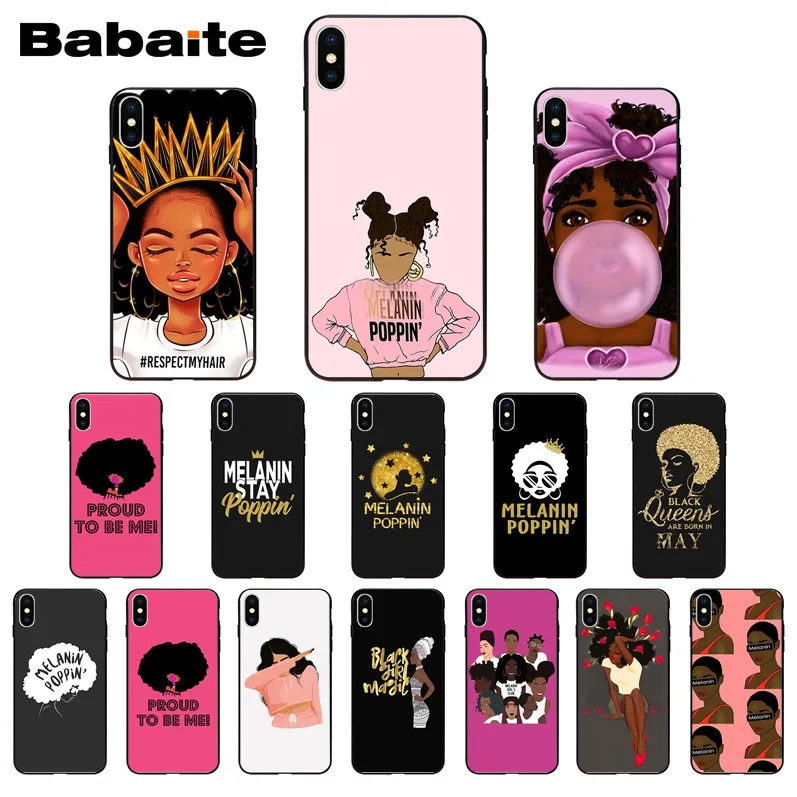 Чехол для мобильного телефона iphone 11pro max 2bunz Melanin Poppin Aba Design X XS MAX 5 6S SE 7 8 plus XR |