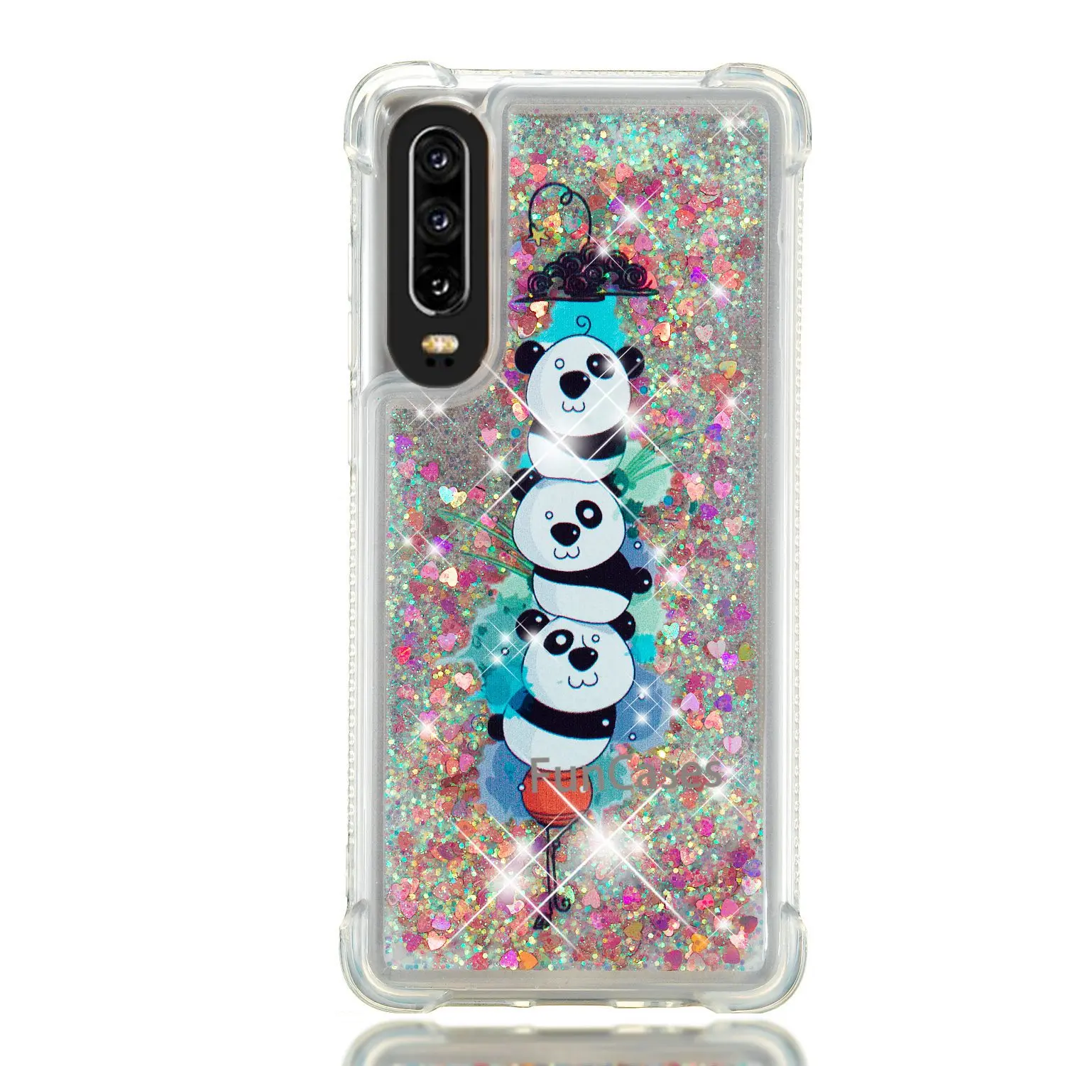 Милый яркий блестящий мягкий чехол с рисунком животных для Huawei P30 Блестящий