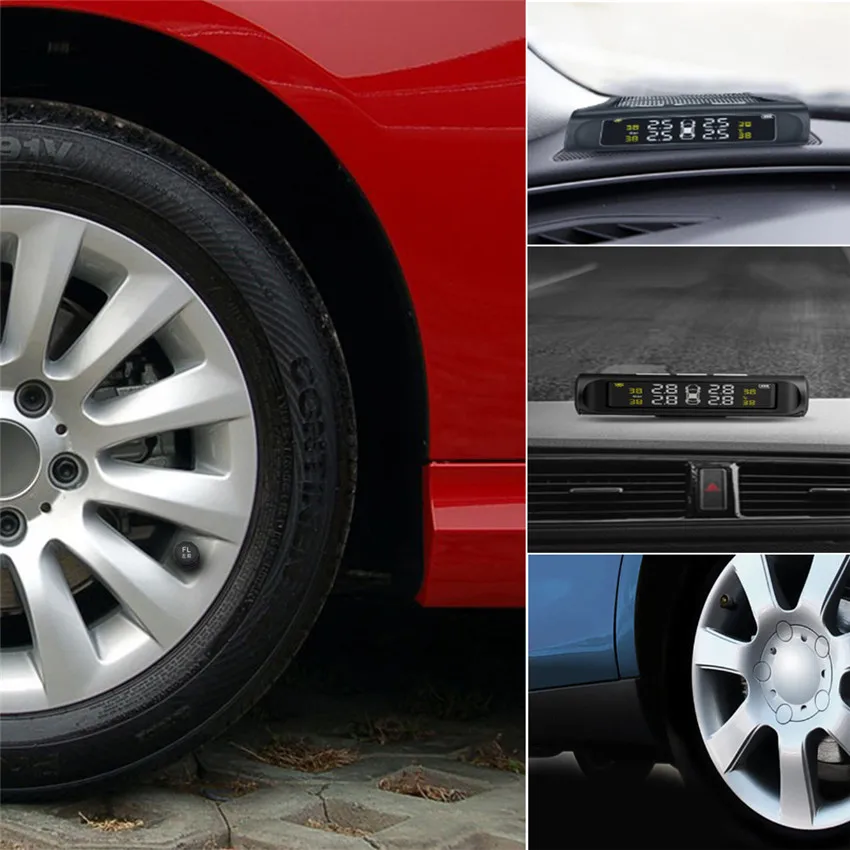 Автомобильная система контроля давления в шинах с зарядкой на солнечной энергии