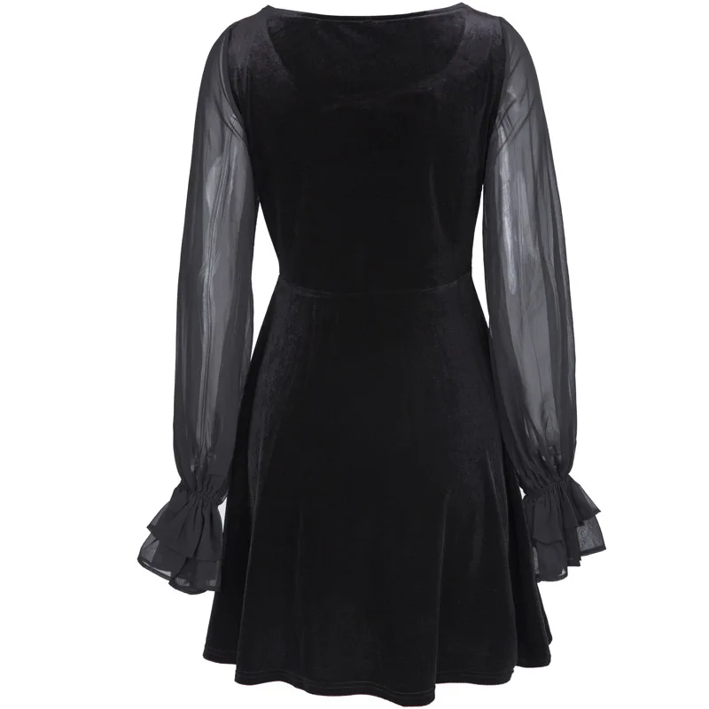 Женское мини платье moderush готическое облегающее в готическом стиле Харадзюку