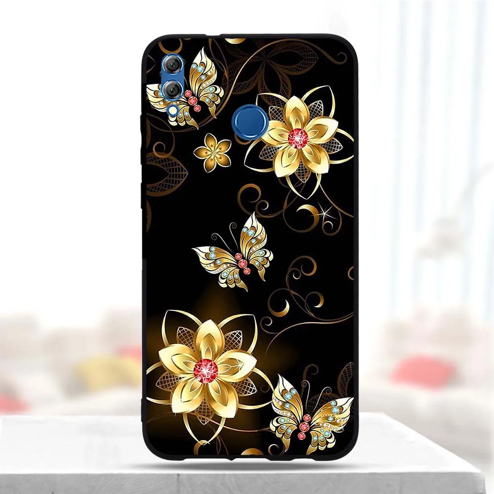 Чехол для Huawei Honor 8X Max Мягкий силиконовый чехол из ТПУ с изображением милого кота 8