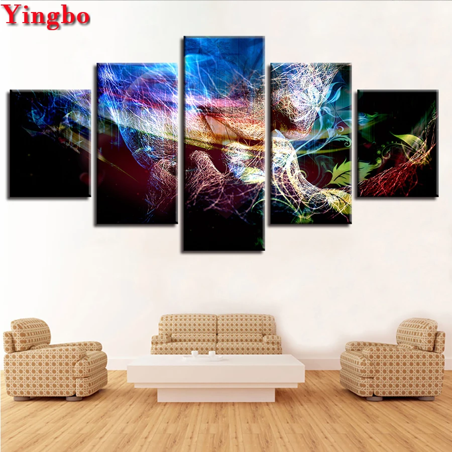 

Full Square Round Drill Diamond Painting Colour Couple Kiss Abstract painting Diamond Embroidery 5 pcs Mosaic wall sticker decor
