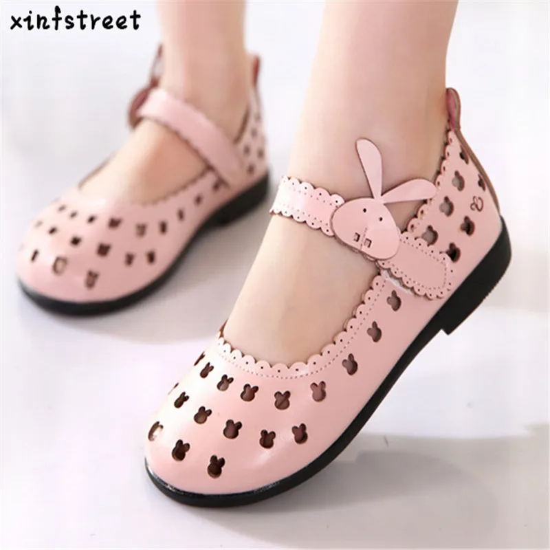 Лидер продаж детская обувь для девочек 2018 брендовая с вырезами милая дышащая