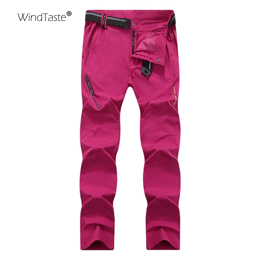 WindTaste Women's Summer Outdoor Camping Pants Quick Dry Hiking Trekking Climbing Waterproof Elastic Female Sport Trousers KB010 | Спорт и