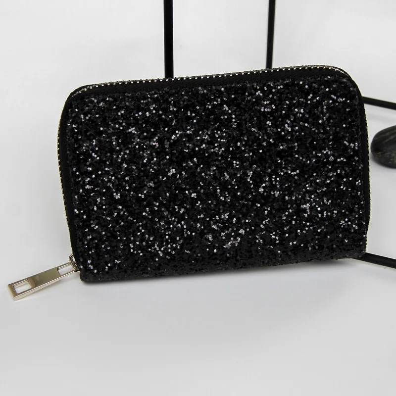 Модные женские кошельки маленький блестящий кошелек с черепом короткий крутой