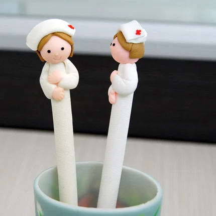 Высококачественная полимерная глина шариковая ручка для медсестры милый