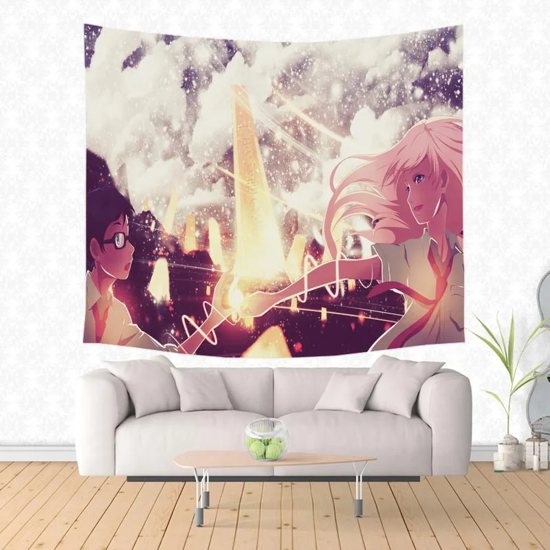 Настенный гобелен с рисунком ваша ложь в апреле пляжное полотенце на заказ