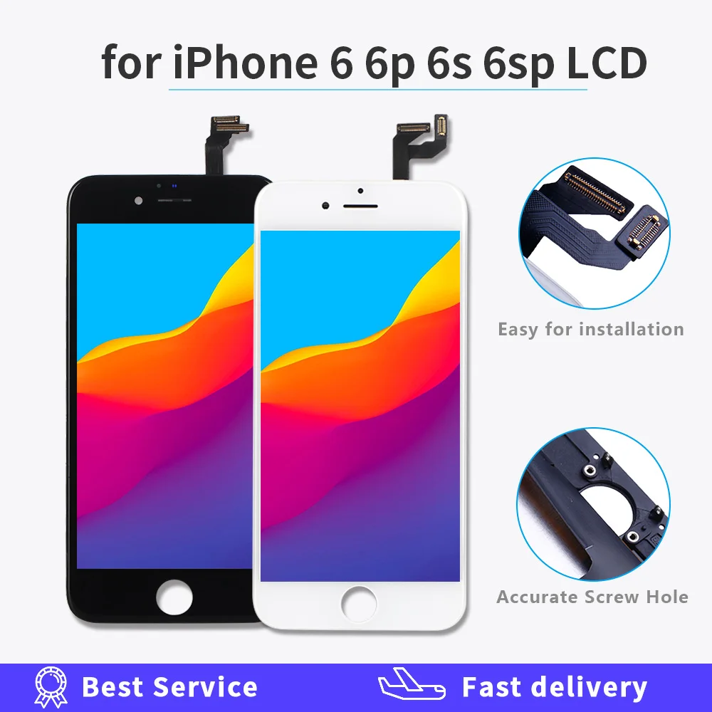 AAA Качество ЖК дисплей для iphone 6 6s экран дисплея Сенсорная панель дигитайзер plus p