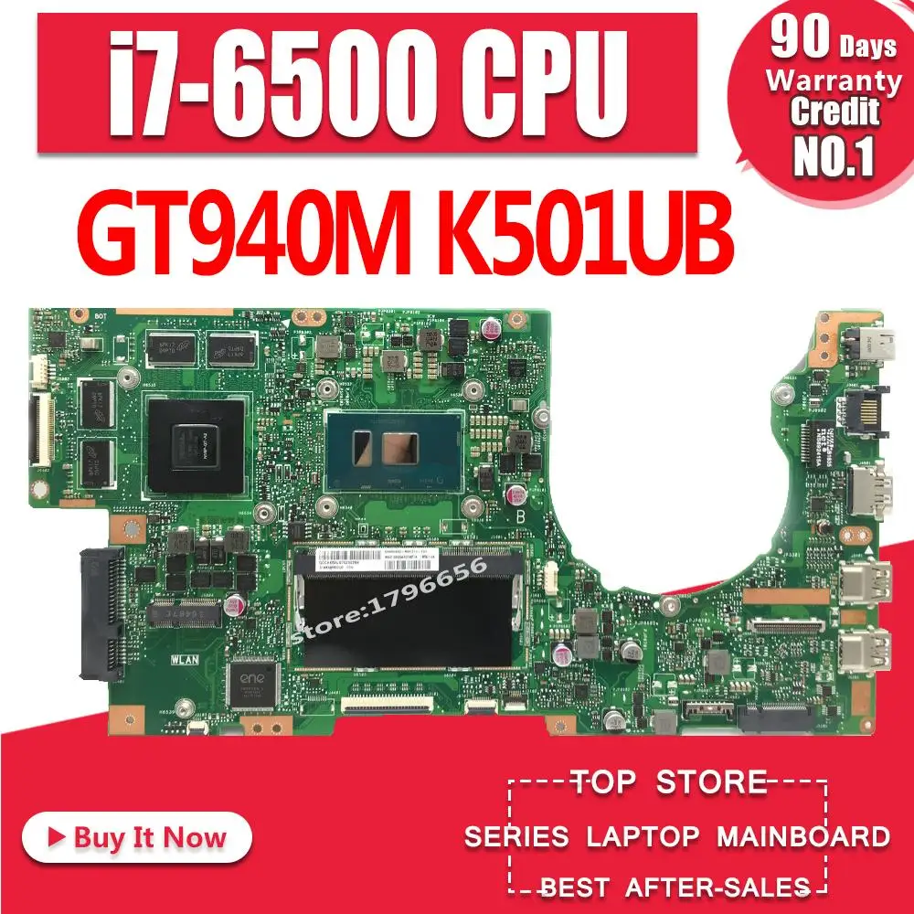 K501UX REV2.0 I7 6500 8 Гб RAM GT940M высокая конфигурация для For Asus K501UB K501U A501U V505U материнская