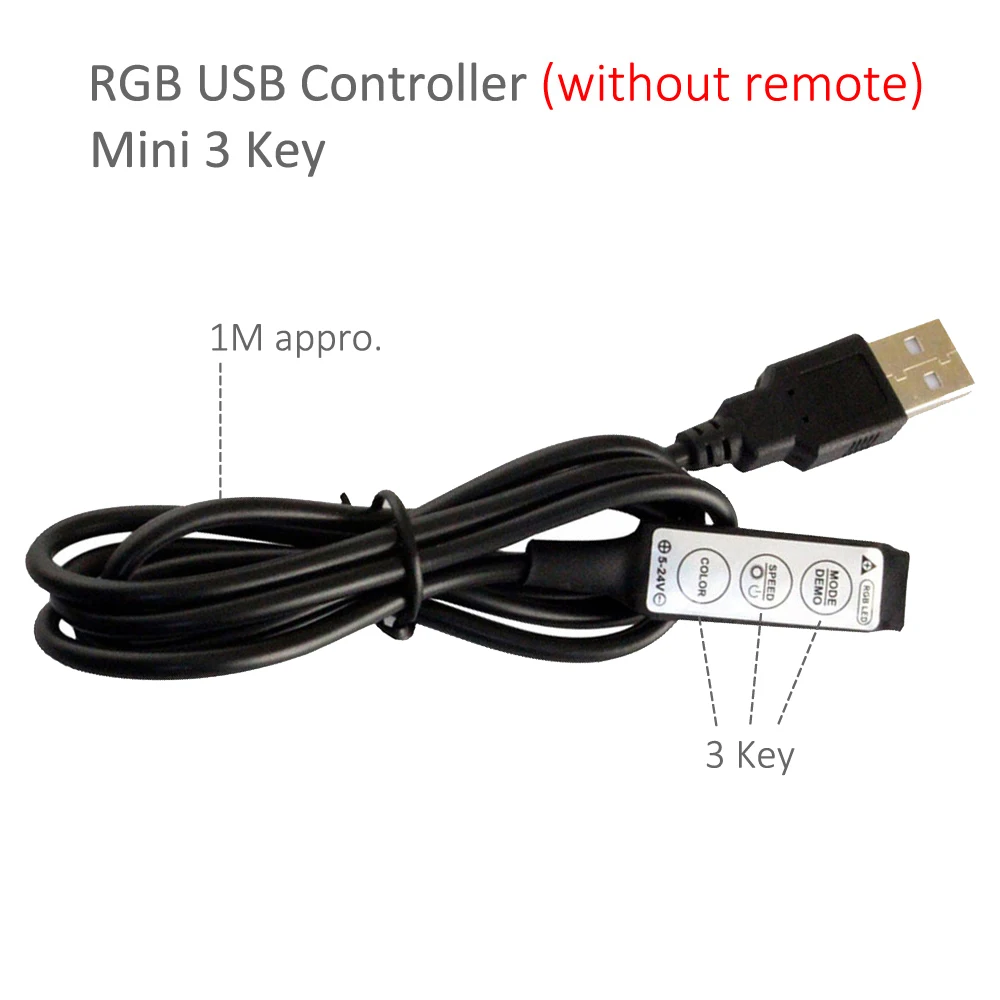USB RGB светодиодный контроллер постоянного тока 5 ~ 24 В 17 44 клавиши RF беспроводной