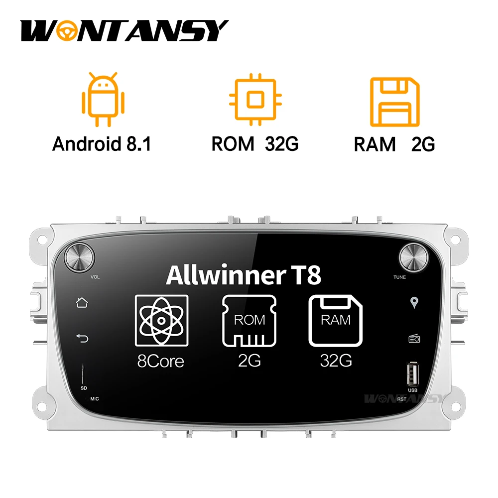 Android 9 0 автомобильный dvd для Ford focus Mondeo S max smax Kuga c 2009 2010 2011 с радио GPS медиаплеер 1024*600