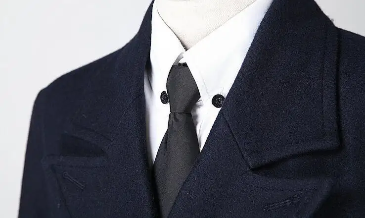 Мужское зимнее длинное пальто с двойным рядом пуговиц|long winter coats men|long mens coatmen coat long