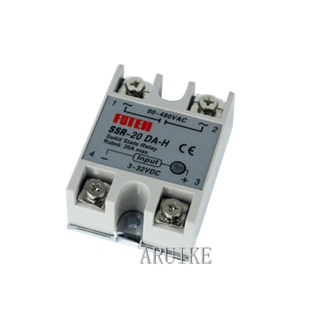 Твердотельное реле SSR-10DA-H 25DA 20DA 15DA 8A SSR 10DA H постоянного тока в переменный ток