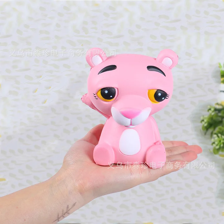 10 шт./партия редкие мягкие розовые леопардовые игрушки 12*9 5 см сжимаемые с