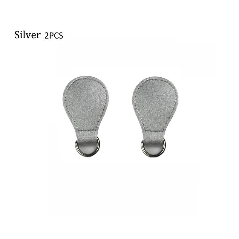 Sliver 2pcs 2 шт. матовая падение конце для Obag ручкой PU падение ручки assessories крепления для O Мешок Obasket женские сумки женские сумочка - Цвет: Sliver 2pcs