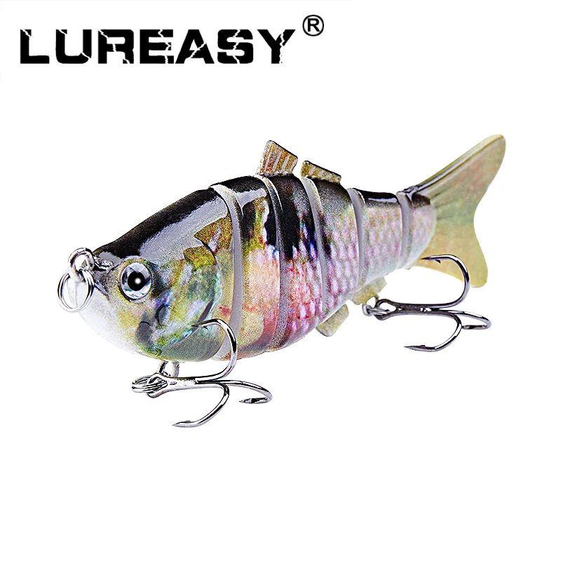 LUREASY кренкбейт Рыболовная Приманка 10 см 20 г Гольян 6 seg Swimbait твердая приманка