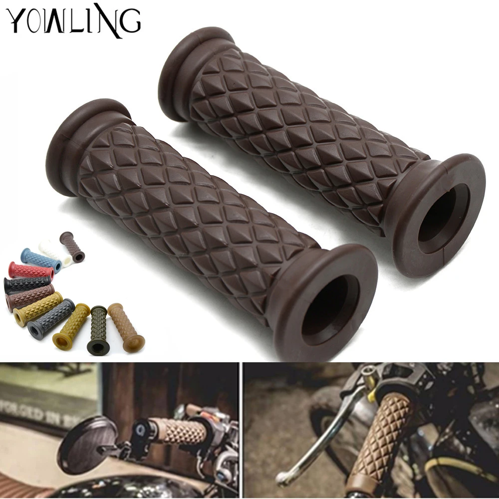 

Motorcycle Grips 7/8" 22mm Brown Handlebar Hand Grip handle bar grips ends for GSXR600 GSXR750 GSXR1000 suzuki hayabusa gsxr1300