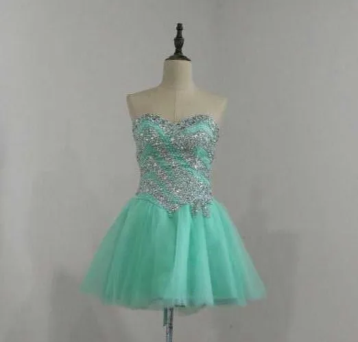 Блестящие камни бисеры мятно зеленый 3 предмета платья для quinceanera бальные 2016 с